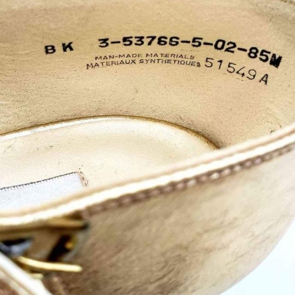 KF Ltd Gold Dance Shoes , Size 8M - Picture 6 of 6